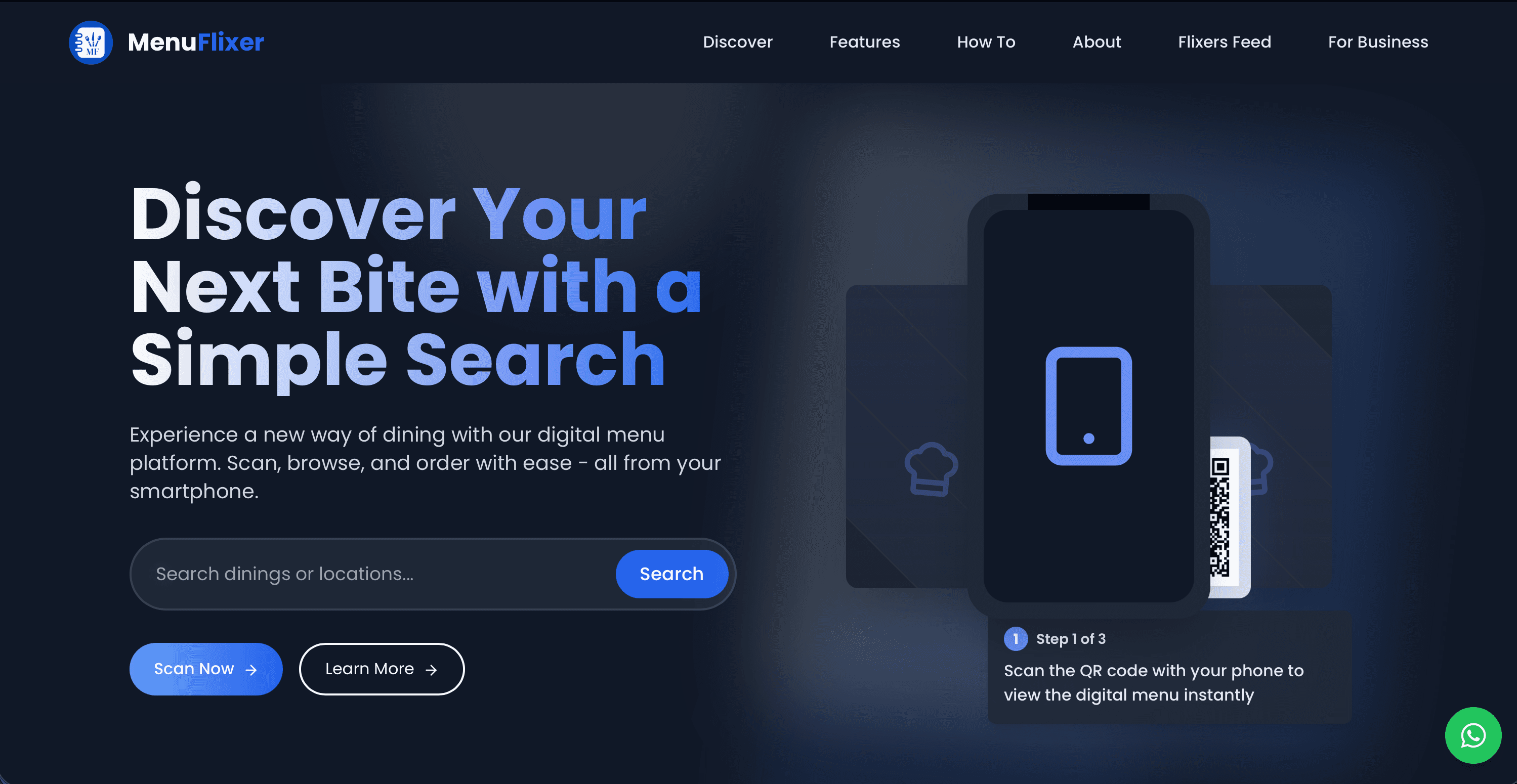 Menuflixer product interface